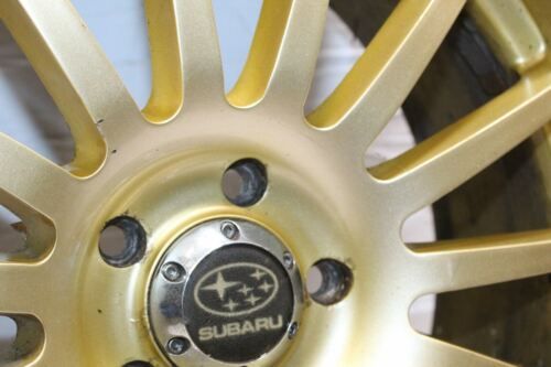 2009 SUBARU IMPREZA Alloy Wheel With Tyre 215 / 50 R17 5MM GOLD