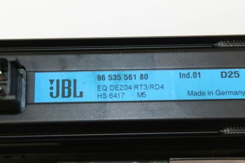 2006 PEUGEOT 407 COUPE JBL AUDIO STEREO AMPLIFIER 9653556180