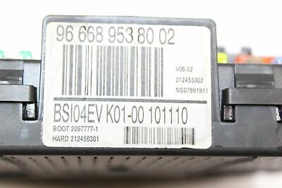 2011 PEUGEOT RCZ 1.6 FUSE BOX 96 668 953 80 02