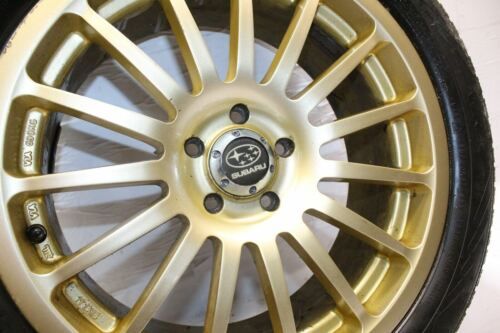 2009 SUBARU IMPREZA Alloy Wheel With Tyre 215 / 50 R17 5MM GOLD