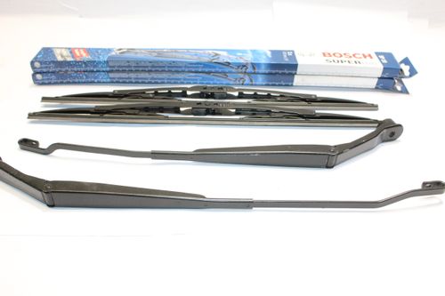 1992 MITSUBISHI GTO FRONT WIPER ARMS WITH BRAND NEW BOSCH BLADES