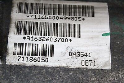 2008 DODGE NITRO 2.8 CRD 6 SPEED MANUAL GEARBOX P52104704AE A1632603700